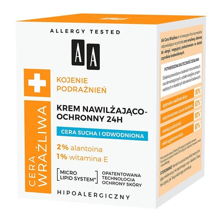 Cremă față, Aa, Cera Sensitive, alb-portocaliu, 50ml