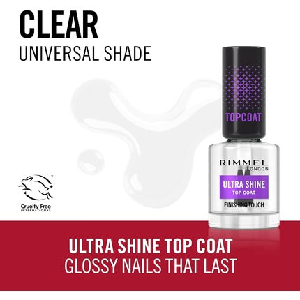 Top coat unghii, Rimmel, Ultra Shine