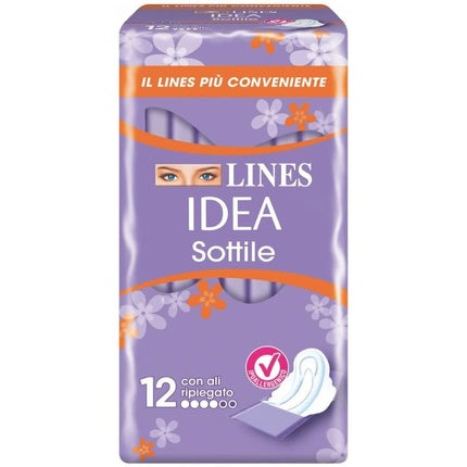 Absorbante zilnice, Lines, Idea Thin cu aripioare