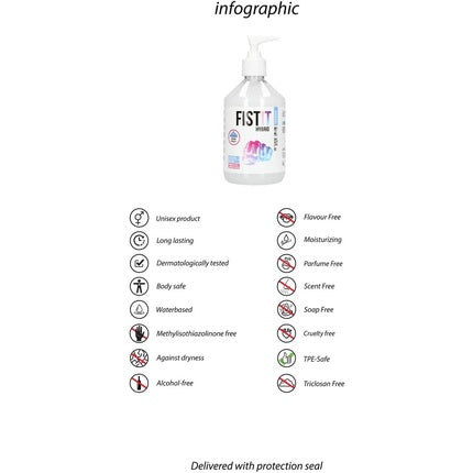 Lubrifiant Personal Shots Fist It Hybrid Transparent 500 ml
