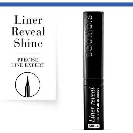 Eyeliner Bourjois Liner Reveal Shiny, Negru, 2.5ml