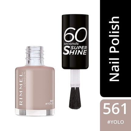 Lac de unghii, Rimmel, 60 Seconds Super Shine, galben