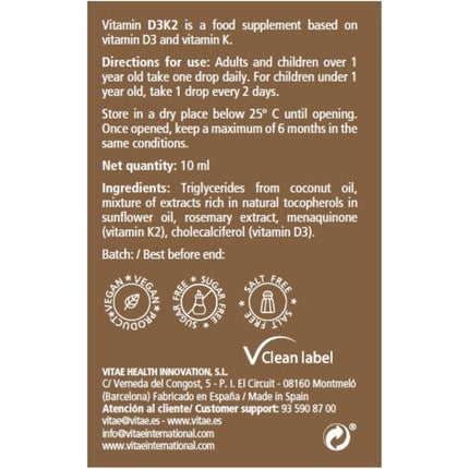 Supliment alimentar, Vitae, 10ml, maro