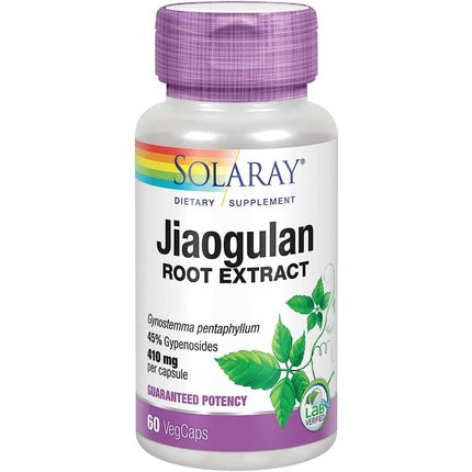 Supliment Solaray Jiaogulan 410mg, 60 Capsule, Alb