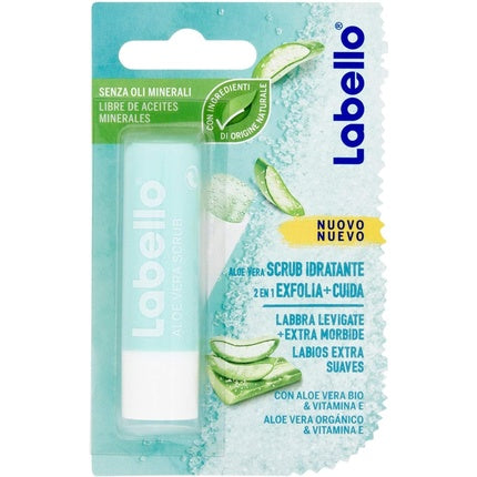Balsam de buze exfoliant, Labello, cu Aloe Vera