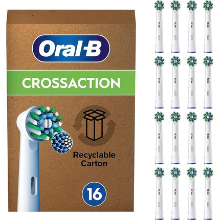Capete periuță de dinți electrica Oral-B Pro Cross Action, alb, set 16 bucăți