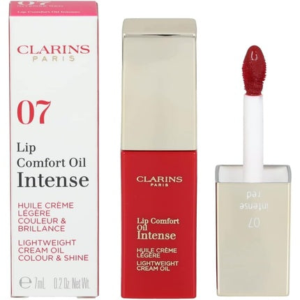 Ulei de buze, Clarins, Lip Comfort Oil, rosu intens, 7ml