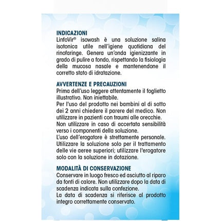 Soluție Salină, Noos, Linfovir Isowash, 60ml, Set 8