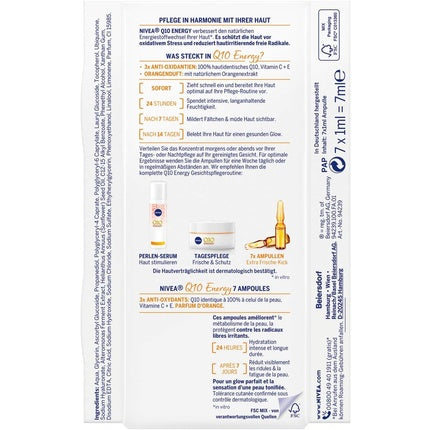 Tratament ten, Nivea, Q10 Energy, 7 fiole