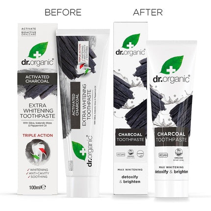 Pastă de dinți, Dr Organic, Carbon Activat, 100ml