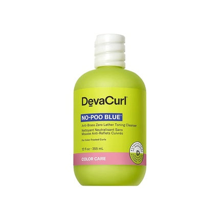 Șampon Devacurl No-Poo Blue, anti-nuanțe galbene, 355 ml