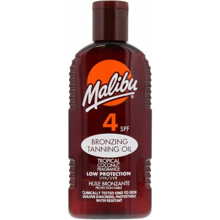 Ulei bronzant, Malibu, SPF 4, rezistent la apă, 200ml
