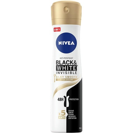 Spray antiperspirant, Nivea, Black & White Invisible, 150ml
