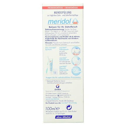 Apă de gură, Meridol, trial, albastru