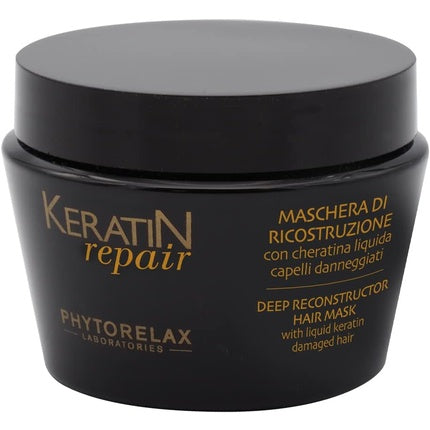 Masca de păr, Phytorelax, Keratin Repair, negru