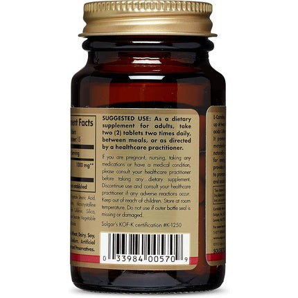 Supliment alimentar, Solgar, L-Carnitina 500mg, 30 tablete