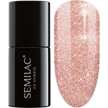 Lac de unghii UV, Semilac, 094, roz auriu, 7ml