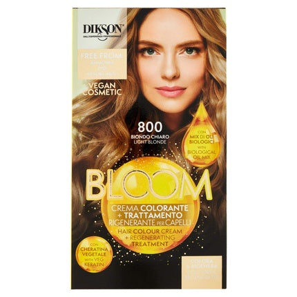 Vopsea de păr, Dikson, Bloom 800, blond deschis, vegan