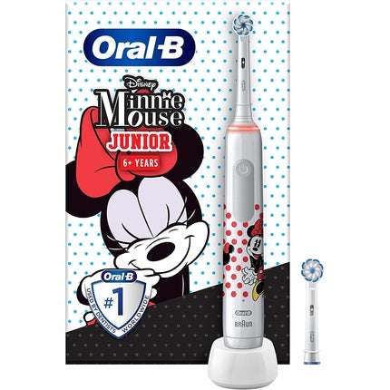 Periuță de dinți electrică, Oral-B, Junior Minnie Mouse, alb