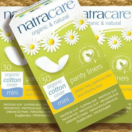 Absorbante Zilnice Natracare Mini Bumbac Organic Alb