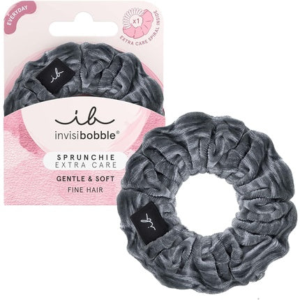Scrunchie Invisibobble Extra Care, Velvet, Gri
