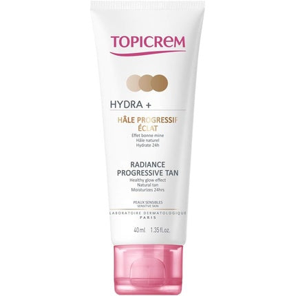 Autobronzant pentru ten, Topicrem Hydra+ Radiance, 40ml