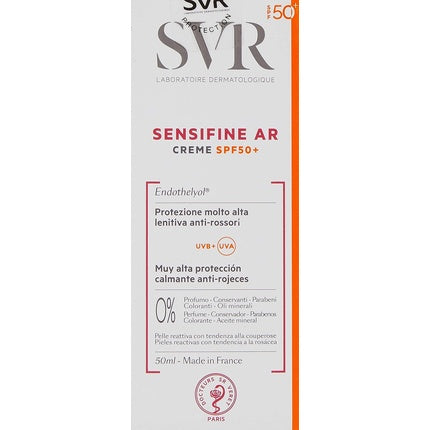 Fluid protecție solară față, Svr, Sensifine AR, SPF50, alb