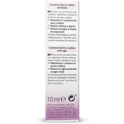 Cremă Ochi și Buze, Weleda, Bio, mov