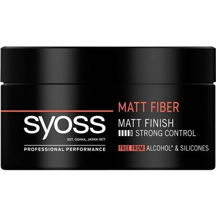 Pastă păr, Syoss, Matt Fiber, 100mL, Negru