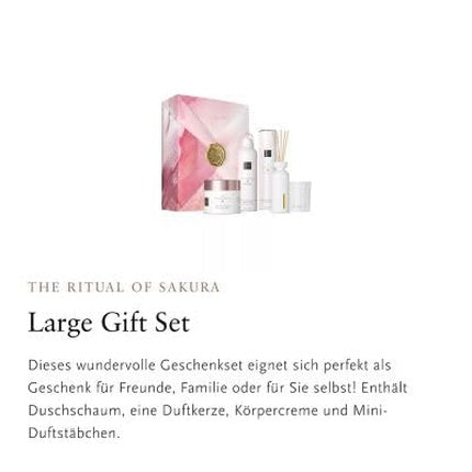 Set cadou baie, Rituals, The Ritual of Sakura, L