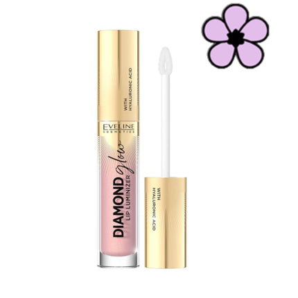 Gloss de buze, Eveline Cosmetics, Diamond Glow, caramel