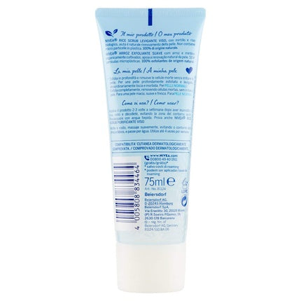 Gel exfoliant, Nivea, Visage, albastru 75ml