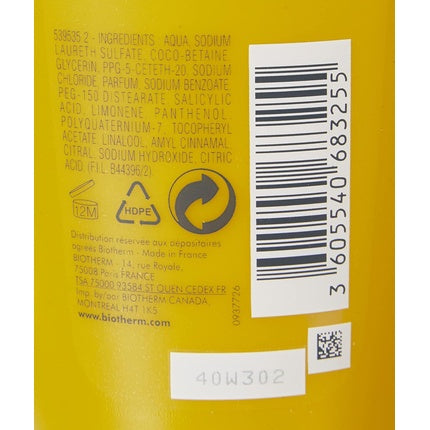 Gel de duș, Biotherm, Eau Vitaminee, galben, 400ml