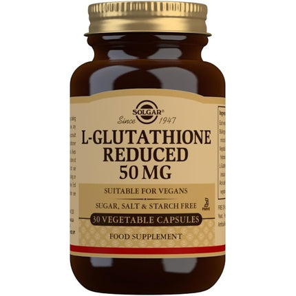 Capsule vegetale, Solgar L-Glutathione Reduced, 50mg