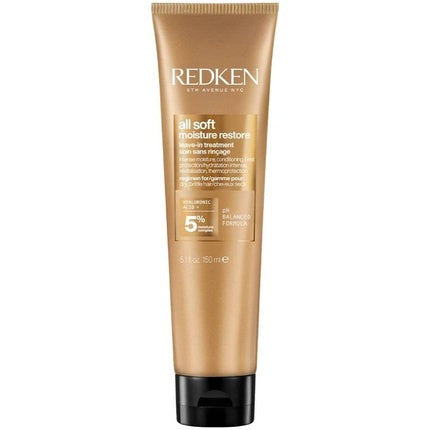 Tratament de Par Anti-Frizz, Redken All Soft Moisture Restore, 150ml
