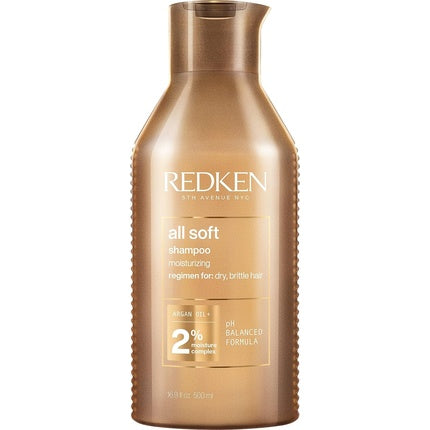 Sampon, Redken, All Soft cu Omega-6 si Ulei de Argan, 500ml