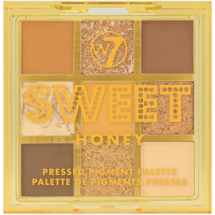 Paletă Farduri, W7, Sweet Honey, galben