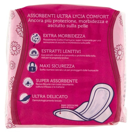Absorbante cu aripioare, Lycia Ultra, 14 bucati