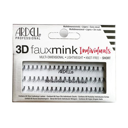 Gene false Ardell 3D Faux Mink Individuale, Negru