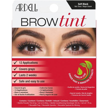 Vopsea sprâncene Ardell Brow Tint, Soft Negru