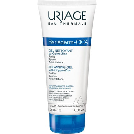 Gel de Curatare Facial, Uriage Bariéderm Cica-Gel, 200ml