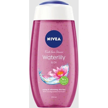Gel de duș, Nivea, Waterlily & Oil, roz 250ml