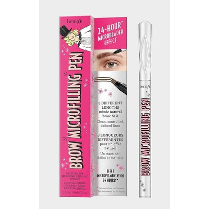 Creion contur sprâncene, Benefit, Brow Microfilling Pen, maro deschis