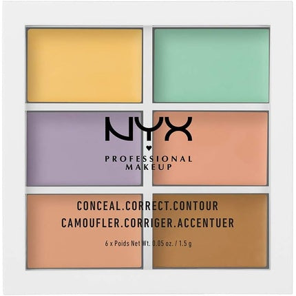 Paletă corectoare, NYX, 6 nuanțe cremoase și amestecabile