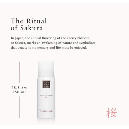 Deodorant spray, Rituals, The Ritual of Sakura, alb 150 ml