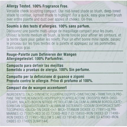 Paleta conturare obraji, Clinique, Sculptionary 02 Berries, 9g