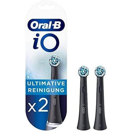 Capete periuta de dinti, Oral-B, iO, 2 bucati, negru