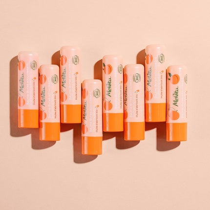 Balsam buze, Melvita, cu ulei de caise, portocaliu