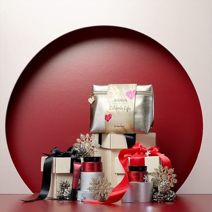 Set îngrijire ten, Ahava, Celebrate Life, auriu