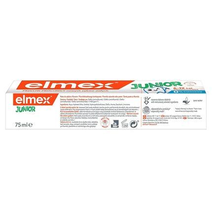 Pastă de dinți, Elmex, Junior, 2x75ml, alb